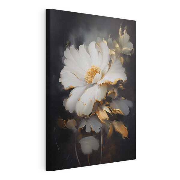 Elegante bloem in zachte tinten Canvas Schilderijen Elegante bloem in zachte tinten