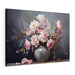 Canvas Schilderijen Vaas met bloemen