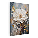 Canvas Schilderijen Delicate bloem tegen zachte achtergrond