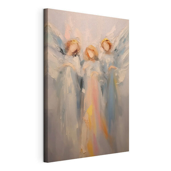 Schilderij van engelen met vleugels Canvas Schilderijen Schilderij van engelen met vleugels