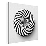 Canvas Schilderijen Zwart-wit draaibaar object