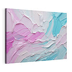 Canvas Schilderijen Abstracte pastelkleuren in vloeiende lagen