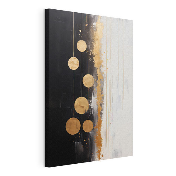 Schilderen van cirkels en lijnen Canvas Schilderijen Schilderen van cirkels en lijnen