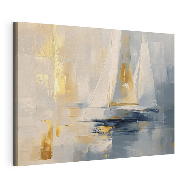 Schilderij van een zeilboot Canvas Schilderijen Schilderij van een zeilboot