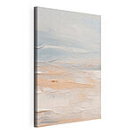 Canvas Schilderijen Witte en blauwe lucht met wolken