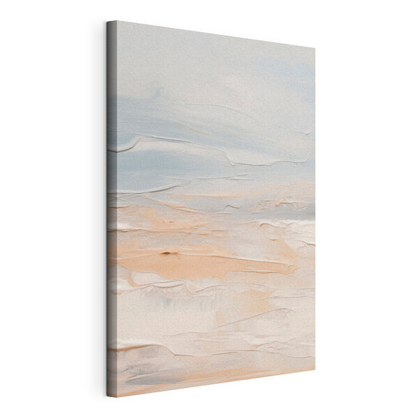 Canvas Schilderijen Witte en blauwe lucht met wolken