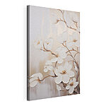 Canvas Schilderijen Schilderij van witte bloemen
