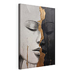 Canvas Schilderijen Welsprekend contrast van gemaskerde identiteiten