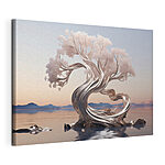 Canvas Schilderijen Boom in het water