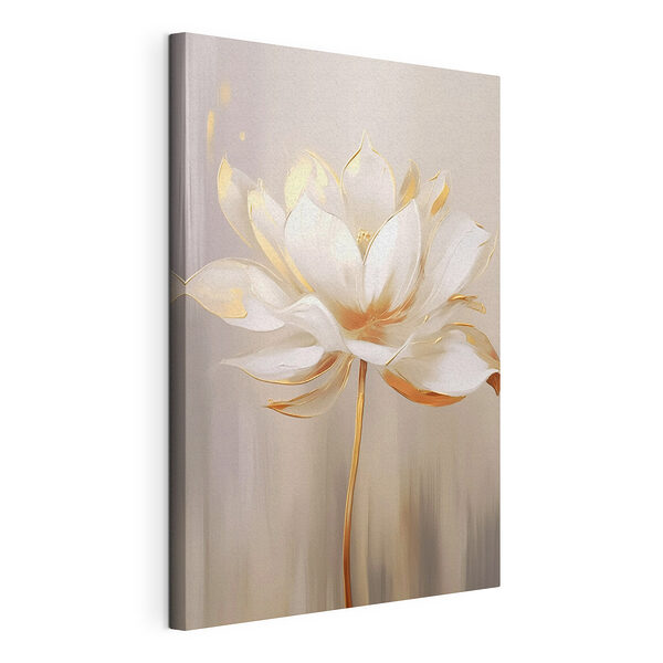 Canvas Schilderijen Delicate elegantie van een bloeiende bloem