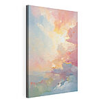 Canvas Schilderijen Schilderij van een zonsondergang
