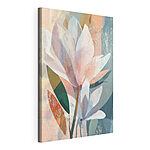 Canvas Schilderijen Delicate bloemblaadjes in zachte kleuren