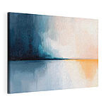 Canvas Schilderijen Schilderij van een waterlichaam