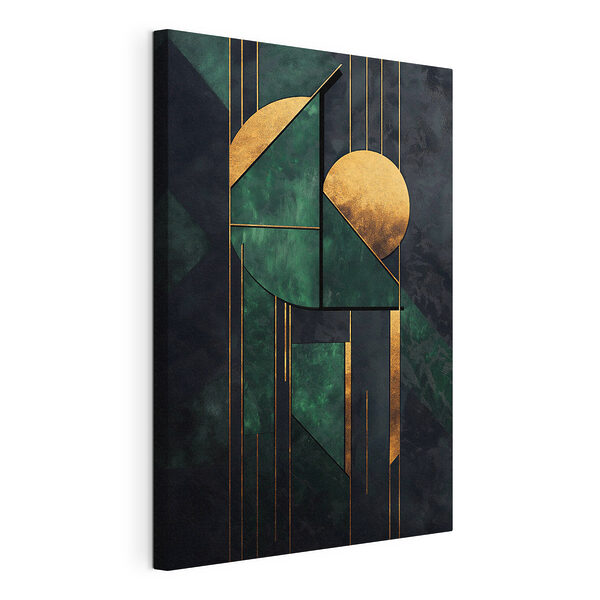 Canvas Schilderijen Artistieke fusie van vormen en kleuren