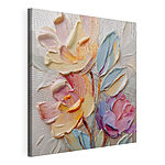 Canvas Schilderijen Delicate bloemblaadjes in zachte tinten