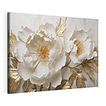 Canvas Schilderijen Delicate bloemen met elegante details