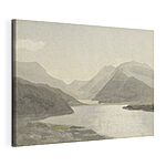 Canvas Schilderijen Schilderij van een berg
