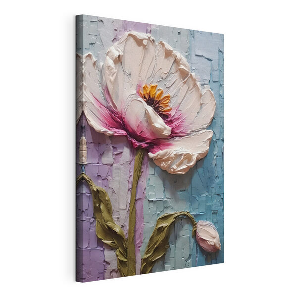 Schilderij van een bloem Canvas Schilderijen Schilderij van een bloem