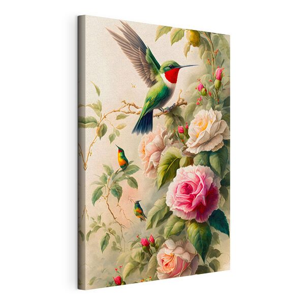 Canvas Schilderijen Wazig beeld van een vogel