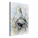 Canvas Schilderijen Tekening van een vogel