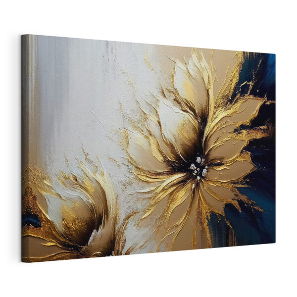 Schilderij van een bloem Canvas Schilderijen Schilderij van een bloem