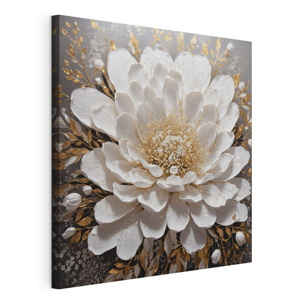 Elegant display met witte bloemen Canvas Schilderijen Elegant display met witte bloemen