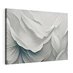 Canvas Schilderijen Abstracte lagen van vloeiende witte bloemblaadjes