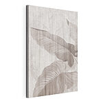 Canvas Schilderijen Elegante bladeren in zachte tinten