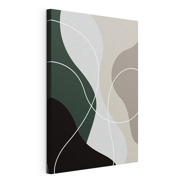 Canvas Schilderijen Grijze en witte achtergrond