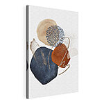 Canvas Schilderijen Abstracte aquarel vormen en texturen