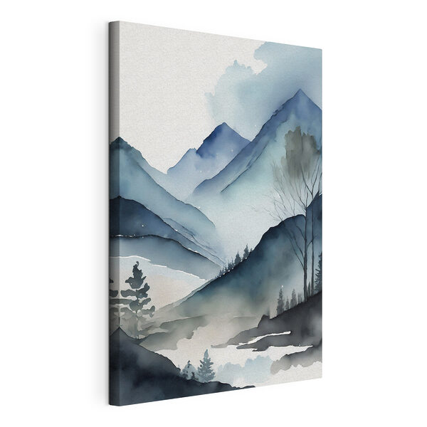 Wazig beeld van een persoon Canvas Schilderijen Wazig beeld van een persoon
