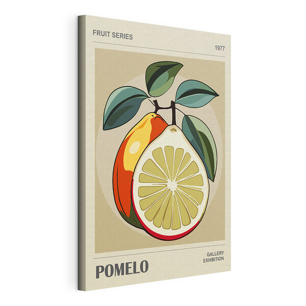 Canvas Schilderijen Pomelokunst met levendige kleuren
