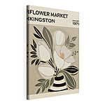 Canvas Schilderijen Vintage bloemsierkunst, Kingston 1971