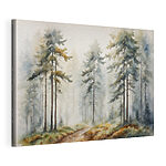 Canvas Schilderijen Aquarel van een bos