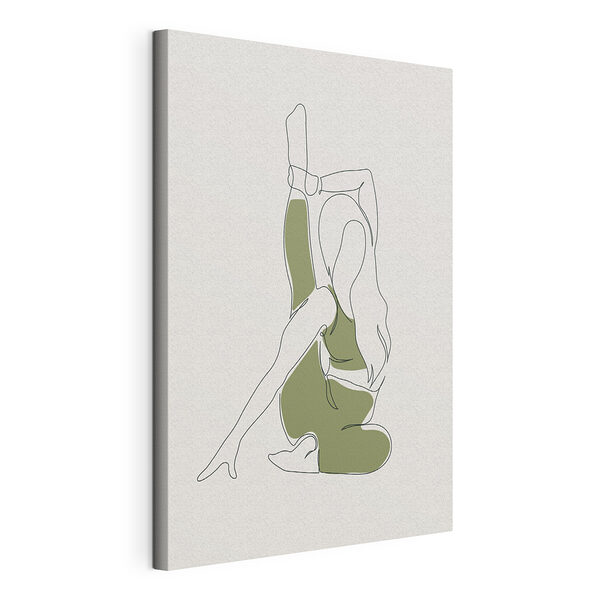 Tekening van een vrouw Canvas Schilderijen Tekening van een vrouw