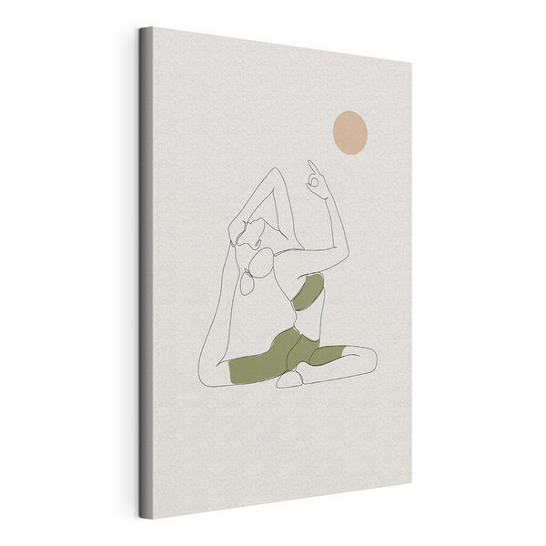 Tekening van de benen van een vrouw Canvas Schilderijen Tekening van de benen van een vrouw