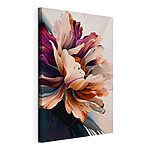 Canvas Schilderijen Abstract bloemenpatroon, levendige lagen