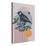 Canvas Schilderijen Vogel op een tak
