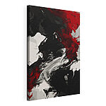 Canvas Schilderijen Rode en zwarte achtergrond