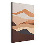 Canvas Schilderijen Abstract woestijnlandschap met heuvels