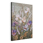 Canvas Schilderijen Delicate bloemen in rustgevende kleuren