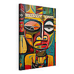 Canvas Schilderijen Schilderij van het gezicht van een man