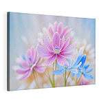 Canvas Schilderijen Kleurrijke bloesems in soft focus