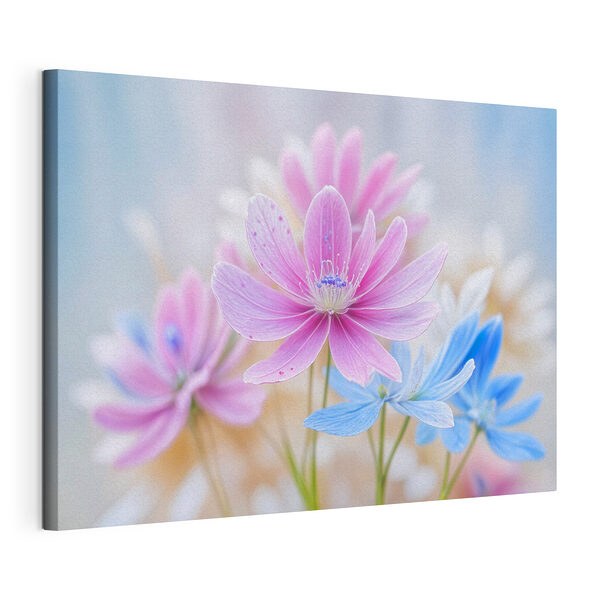 Kleurrijke bloesems in soft focus Canvas Schilderijen Kleurrijke bloesems in soft focus