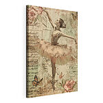 Canvas Schilderijen Sierlijk ballet in vintage stijl
