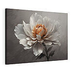 Canvas Schilderijen Elegante bloei in monochrome tinten