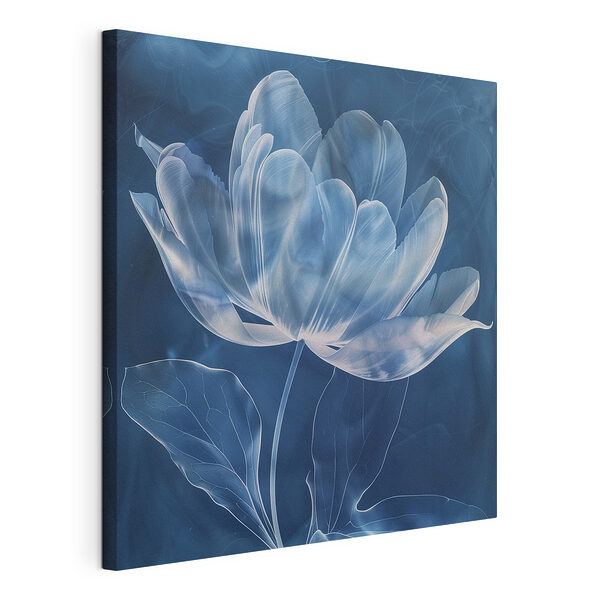 Canvas Schilderijen Bloem met veren
