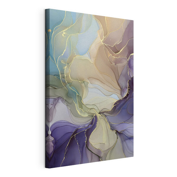 Dansende kleuren in vloeiende harmonie Canvas Schilderijen Dansende kleuren in vloeiende harmonie