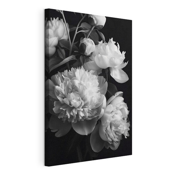 Groep witte bloemen Canvas Schilderijen Groep witte bloemen