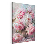 Canvas Schilderijen Zachte Pastel Pioenroos Perfectie
